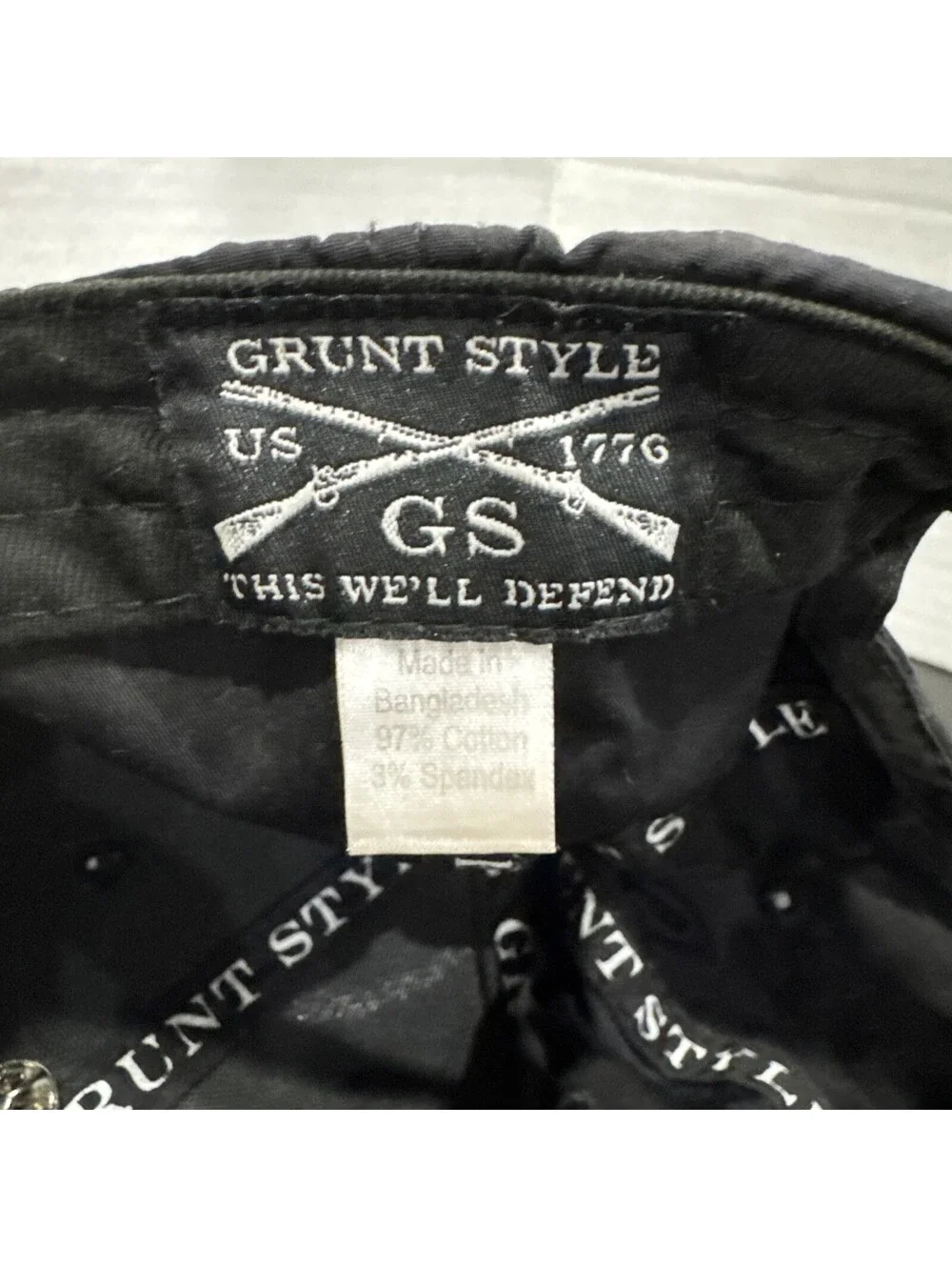 Grunt Style This We’ll Defend 1776 Distressed Baseball Cap